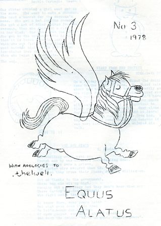 Equus Alatus No 3 Cover, 1978.